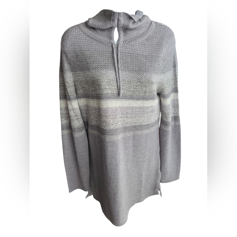 Krimson Klover Gray White Sweater Tunic - Size S